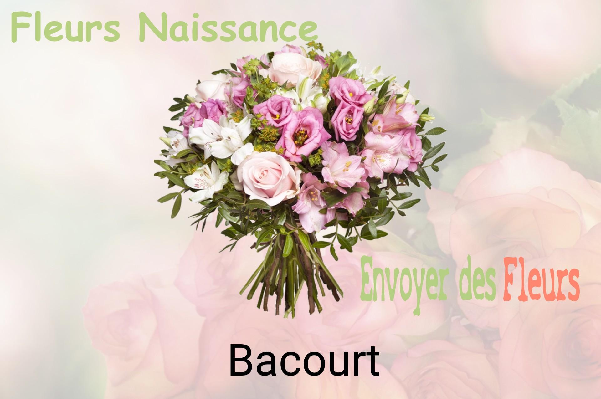 Bouquet de fleurs de naissance livré à Bacourt